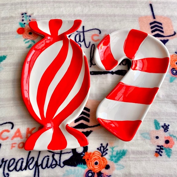 Other - 🎄 Christmas Candy Cane Peppermint Dishes 🎄